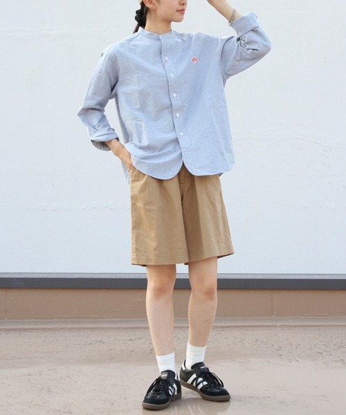 Danton（ダントン） 長袖シャツ 38 ブルー レディース : ZOZOTOWN