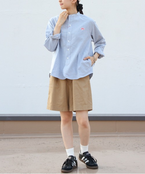 Danton（ダントン） 長袖シャツ 38 ブルー レディース : ZOZOTOWN