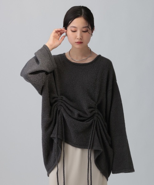 LEPSIM（レプシィム） ニット セーター 7ゲージフロントシャーリング