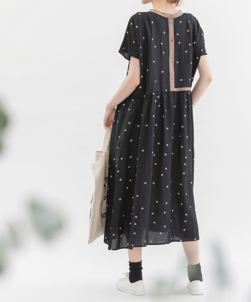 「nop de nod」 半袖ワンピース 3 アイボリー レディース_画像2