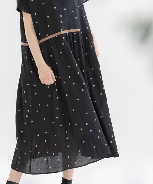 「nop de nod」 半袖ワンピース 3 アイボリー レディース_画像7