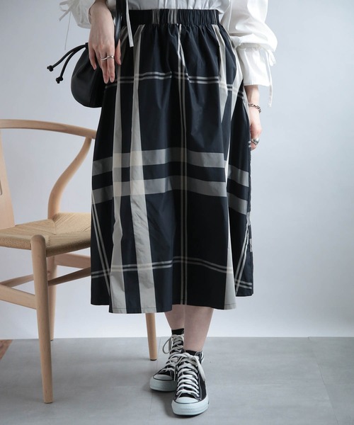 「MAISON BREEZE」 スカート M ベージュ レディース_画像9