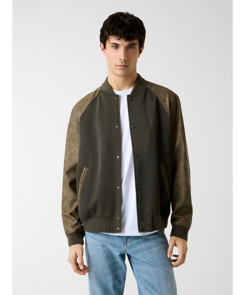 GUESS（ゲス） ブルゾン アウター HERITAGE Varsity Jacket アウター 