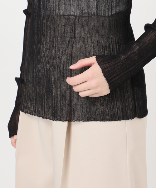 NOBLE  新品♡ シアーリブニット♡ NOBLE（ノーブル） ニット セーター 「WEB限定カラー」シアー
