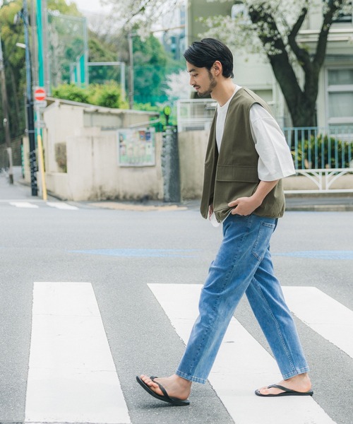 「coca（coca）」 ベスト M カーキ メンズ_画像7