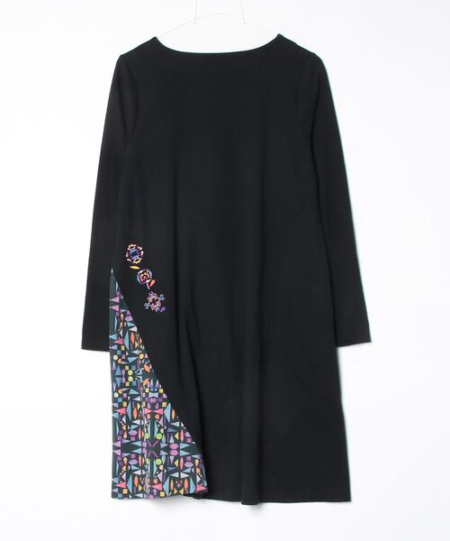 「Design Tshirts Store graniph」 長袖ワンピース FREE ブラック レディース_画像2