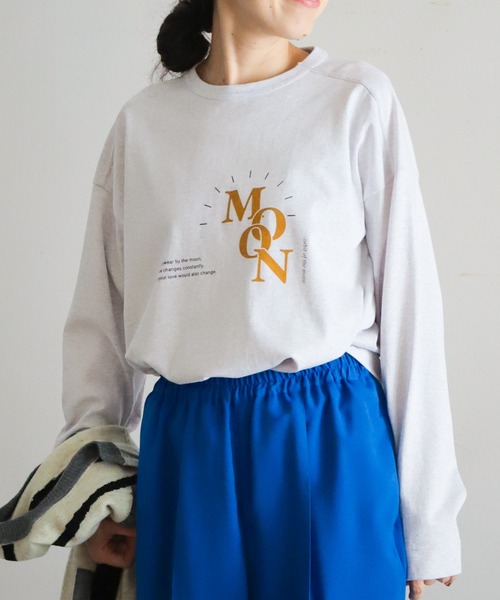 「FIL DE FER」 長袖カットソー FREE ネイビー レディース_画像2