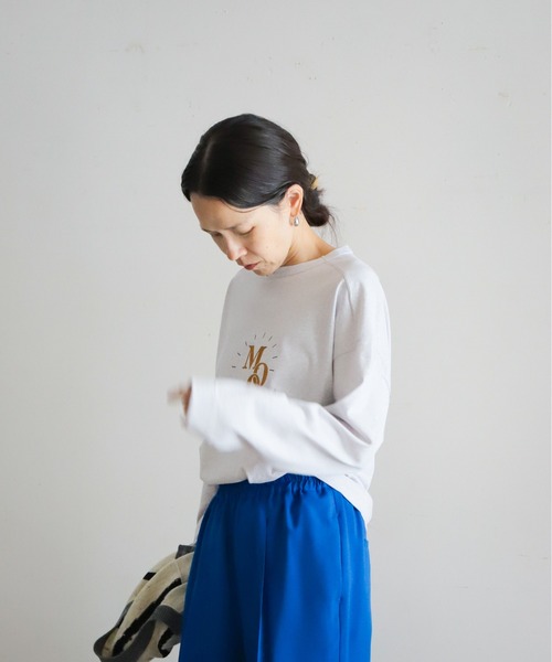 「FIL DE FER」 長袖カットソー FREE ネイビー レディース_画像5