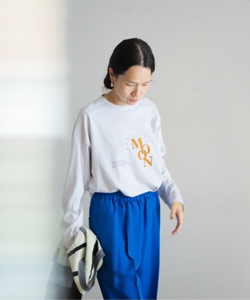 「FIL DE FER」 長袖カットソー FREE ネイビー レディース_画像7