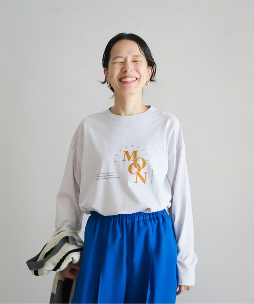 「FIL DE FER」 長袖カットソー FREE ネイビー レディース_画像8