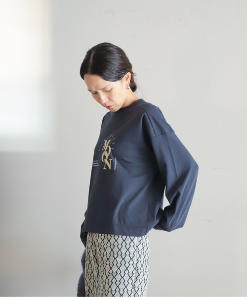 「FIL DE FER」 長袖カットソー FREE ネイビー レディース_画像10