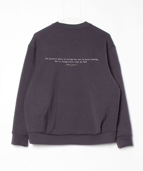 「GLOBAL WORK」 長袖カットソー S ネイビー レディース_画像2