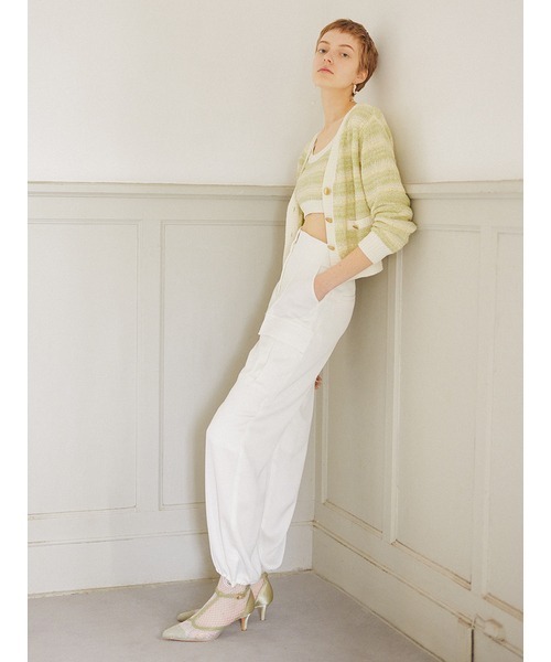 LILY BROWN（リリーブラウン） ニットカーディガン FREE グリーン