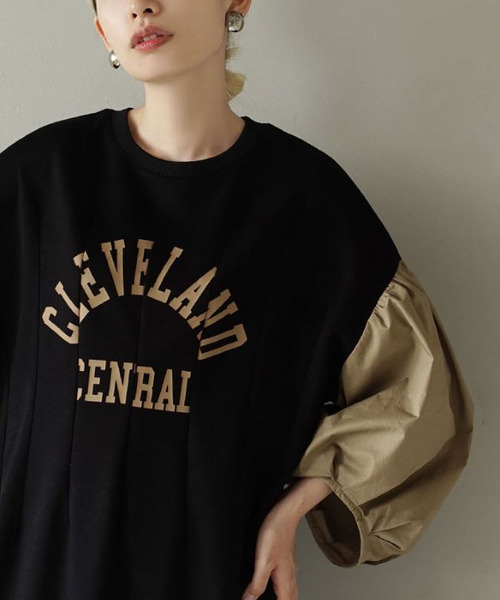 「e-zakkamania stores」 7分袖ワンピース M ブラック レディース_画像5