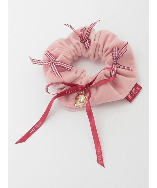 PINK HOUSE（ピンクハウス） シュシュ リボンいっぱいベロアシュシュ