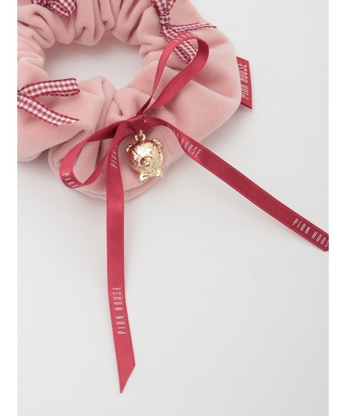 ピンクハウス❤️【未使用】ベルベットリボンのカチューシャ❤️ ロゴ入りサテンリボン 中古・古着通販】PINK HOUSE (ピンクハウス) ベルベットリボン