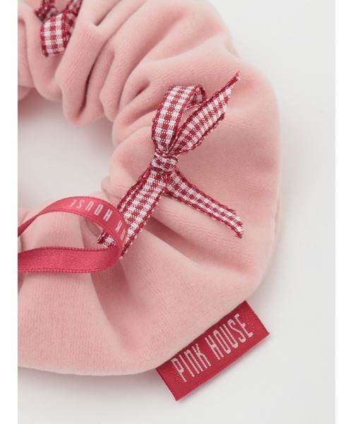 PINK HOUSE（ピンクハウス） シュシュ リボンいっぱいベロアシュシュ