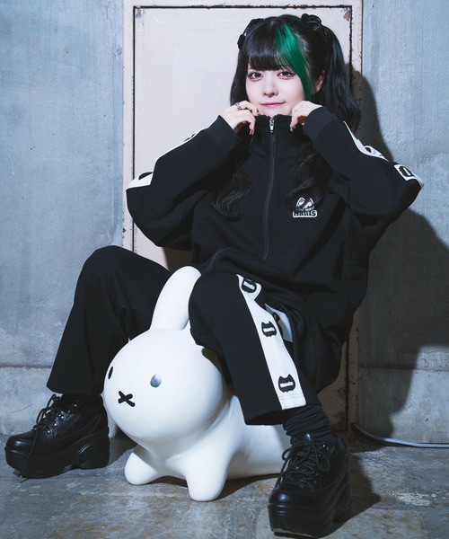 Hauls セットアップジャージ FREE ブラック レディース : ZOZOTOWN