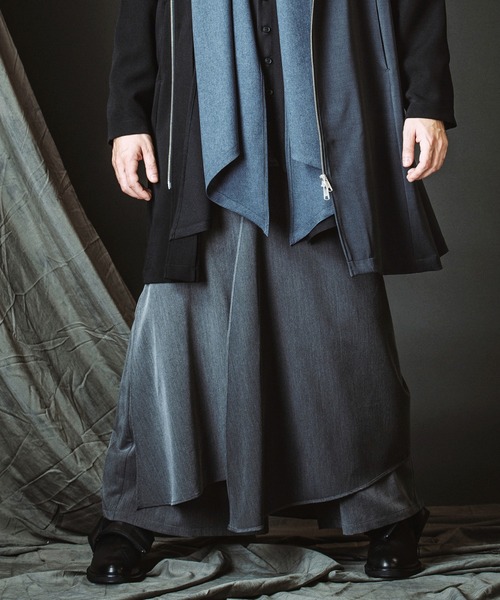 NO ID.（ノーアイディー） ワイドパンツ スラックス 「NO ID.」Layered