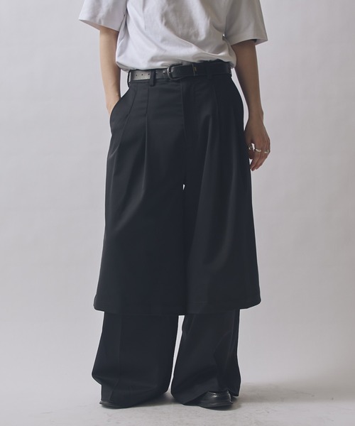 Lui's（ルイス） パンツ SURJENT レイヤードパンツ メンズ : ZOZOTOWN