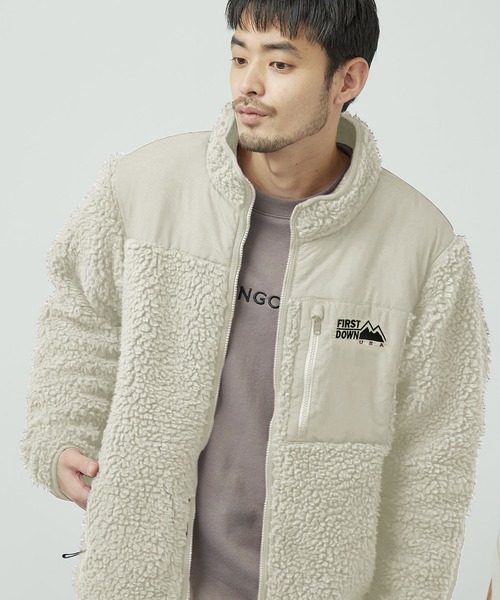 「FIRST DOWN」 ブルゾン S ベージュ メンズ_画像2