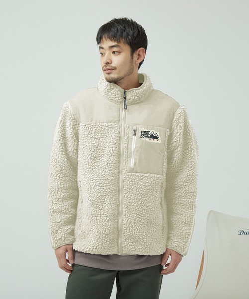 「FIRST DOWN」 ブルゾン S ベージュ メンズ_画像4
