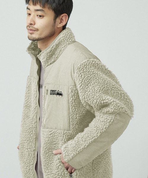 「FIRST DOWN」 ブルゾン S ベージュ メンズ_画像9