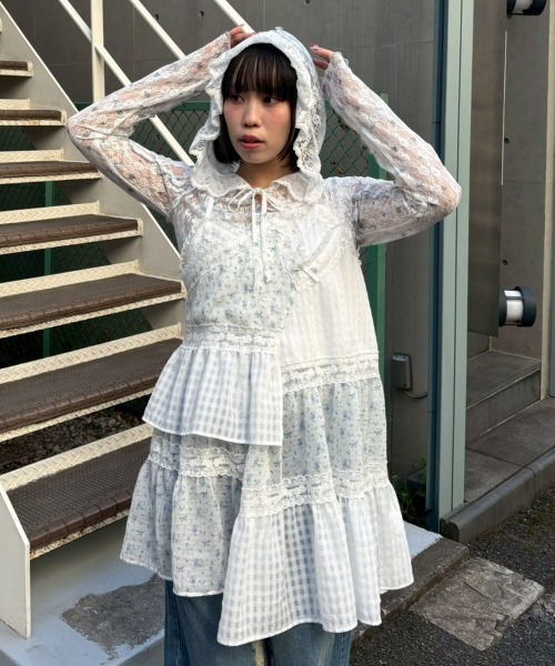 Candy Stripper（キャンディーストリッパー） tシャツ FLOWER CHECK 
