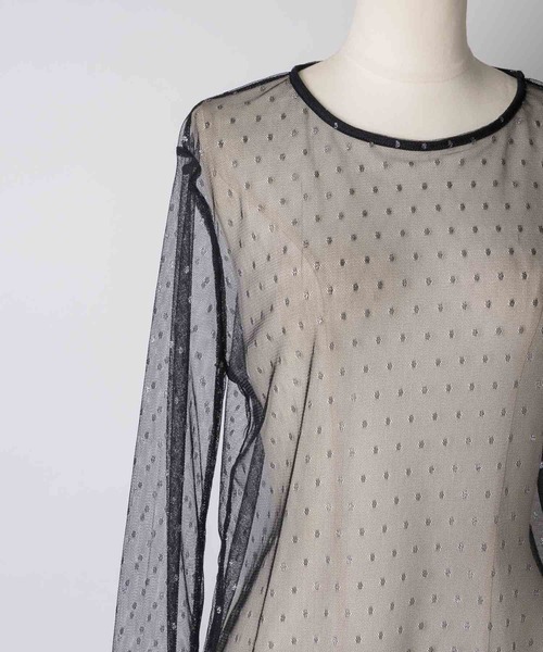 「J1U by LA BELLE ETUDE」 長袖カットソー FREE ホワイト レディース_画像5