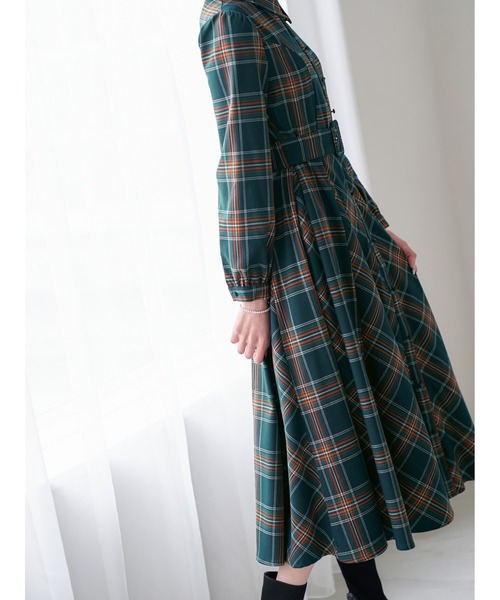 「emiriawiz」 シャツワンピース SMALL グリーン レディース_画像3