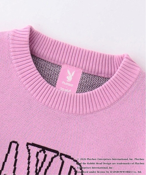 PLAYBOY（プレイボーイ） ニット セーター × X-girl JACQUARD KNIT TOP