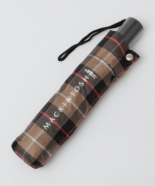 MACKINTOSH チェック柄 折りたたみ傘　晴雨兼用(ユニセックス) SHIPS（シップス） 晴雨兼用 折りたたみ傘 MACKINTOSH: AYR チェック