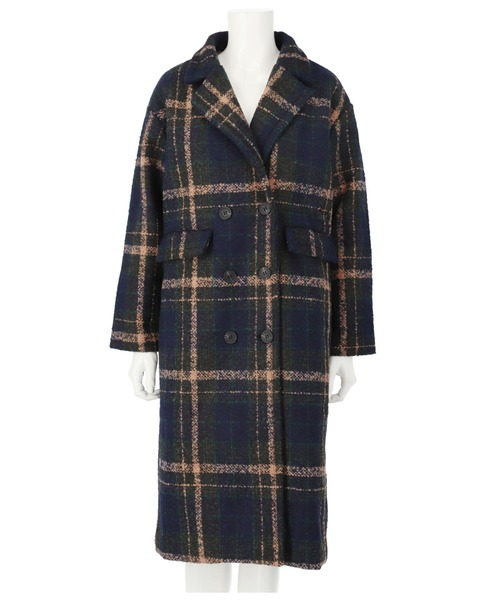 「CHILLE」 チェスターコート FREE ライトブルー レディース_画像4