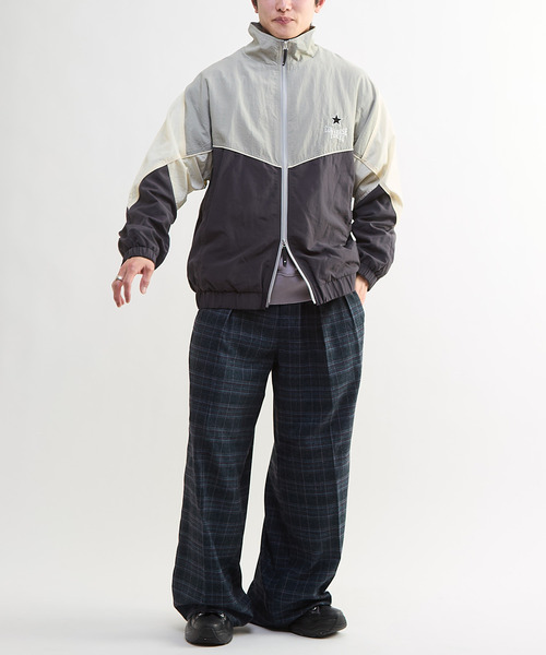 CONVERSE TOKYO スラックス パンツ CHECKED WIDE SLACKS レディース