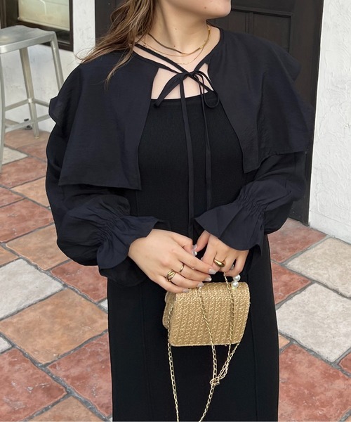 「prose verse」 ボレロ フリ- ブラック レディース_画像2