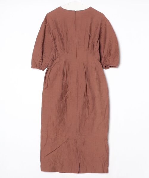 「VERMEIL par iena」 7分袖ワンピース 38 ブラウン レディースの画像