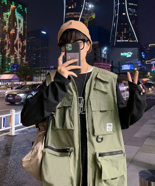 「link lot」 ベスト F ブラック メンズ_画像5