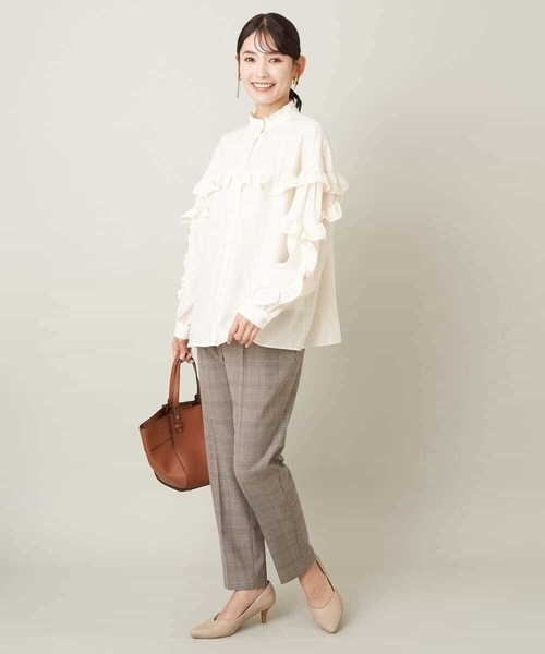 「a.v.v」 スラックス 34 ベージュ レディース_画像6