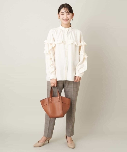 「a.v.v」 スラックス 34 ベージュ レディース_画像9