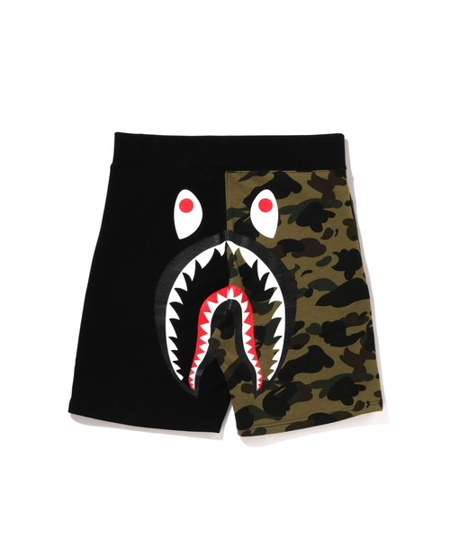「A BATHING APE」 ハーフパンツ LARGE グリーン メンズの画像