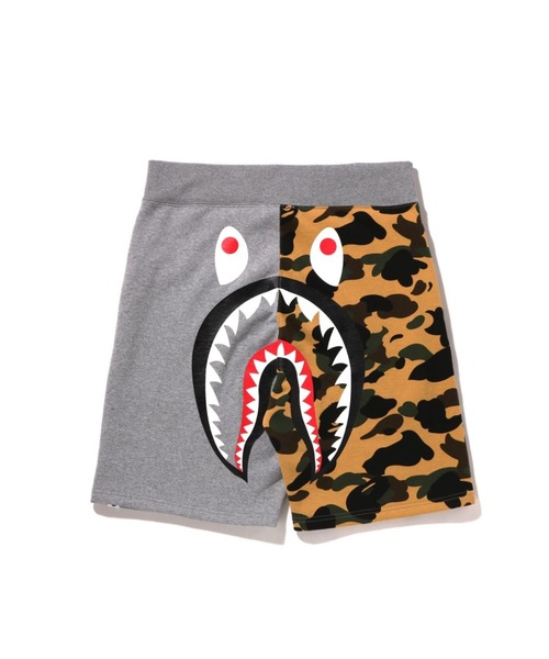 「A BATHING APE」 ハーフパンツ LARGE グリーン メンズの画像