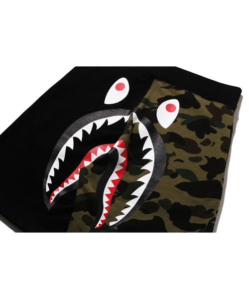 「A BATHING APE」 ハーフパンツ LARGE グリーン メンズの画像