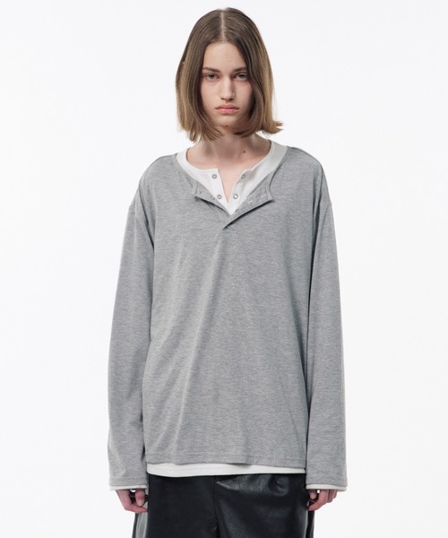 Camphor wood tシャツ 2PIECE PACK HENELY-NECK L/S TEE / 2ピース