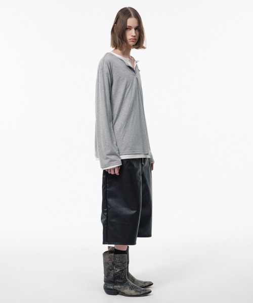 Camphor wood ヘンリーネック tシャツ 2PIECE PACK HENELY-NECK L/S