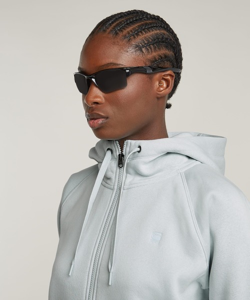 G-STAR RAW 「G-STAR」 ジップアップパーカー SMALL ブルー系その他