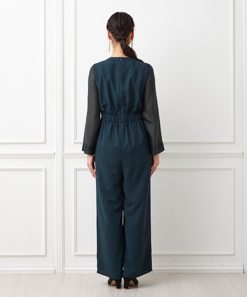 「AIMER」 パンツドレス MEDIUM ブラック レディース_画像4