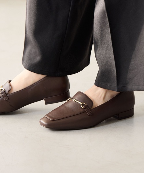 「HIMIKO」 フラットパンプス 24.5cm アイボリー レディース_画像9