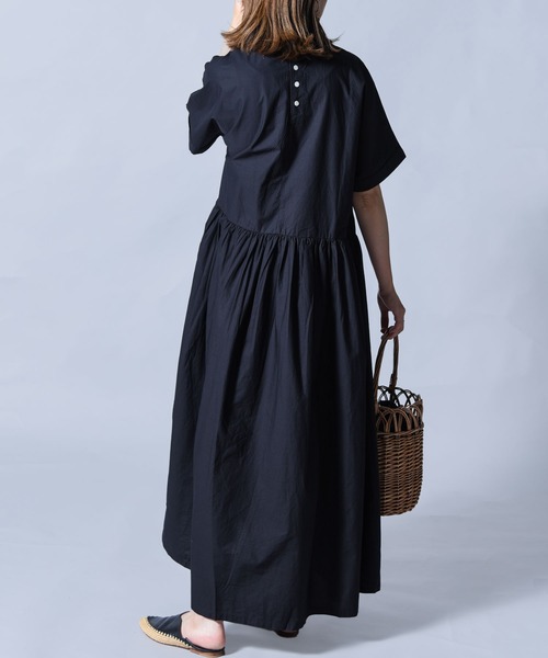 「folka」 半袖ワンピース ONE SIZE サックスブルー レディース_画像9