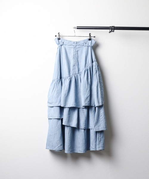 「CIMARRON」 スカート MEDIUM ブルー レディース_画像2