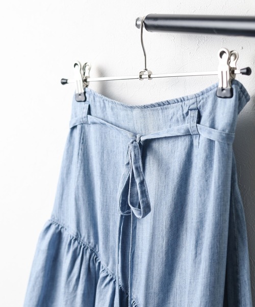 「CIMARRON」 スカート MEDIUM ブルー レディース_画像4